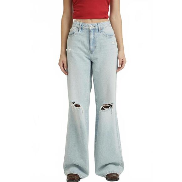 Pacsun Jessie High Waisted Baggy Jeans Light Indigo NWT Joanie Size 25